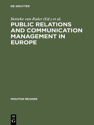 cover image of Public Relations and Communication Management in Europe
